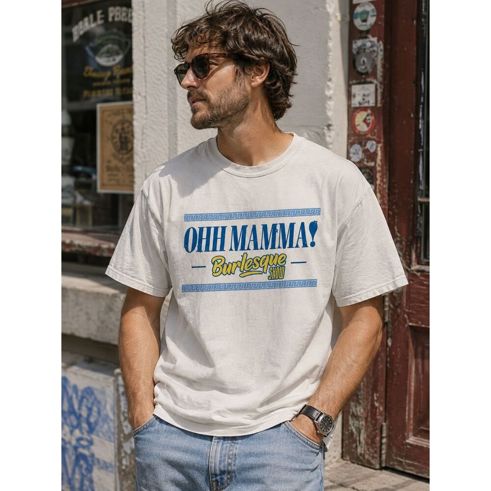 Ohh Mamma! Burlesque Show AHF Gay Pride Drag Queens Short Sleeve T-Shirt Rare